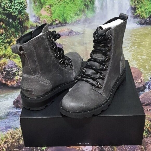 Sorel Lennox Lace Waterproof Boots Size 6.5 New - Picture 3 of 9